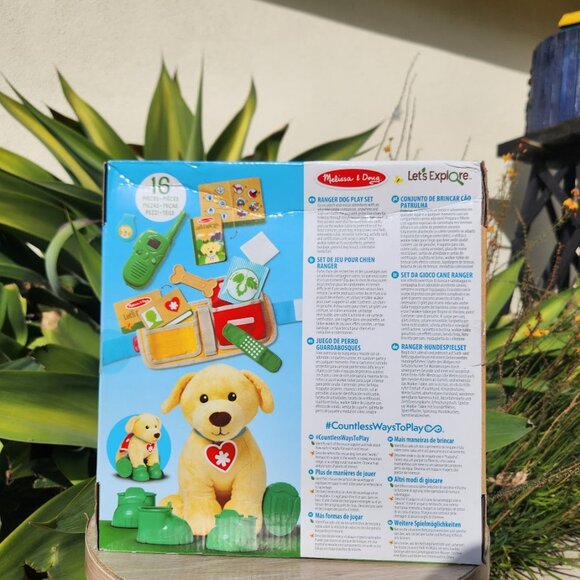 Melissa & Doug Let's Explore Ranger Rescue Dog Pretend Play Set Gear Puppy Campi - Picture 4 of 16